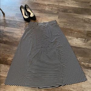 Striped maxi skirt